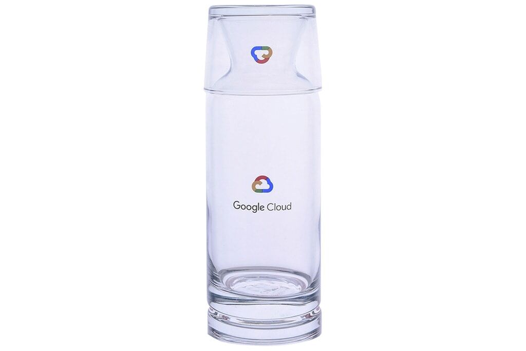 Glass Pitcher with Cup - Image 1