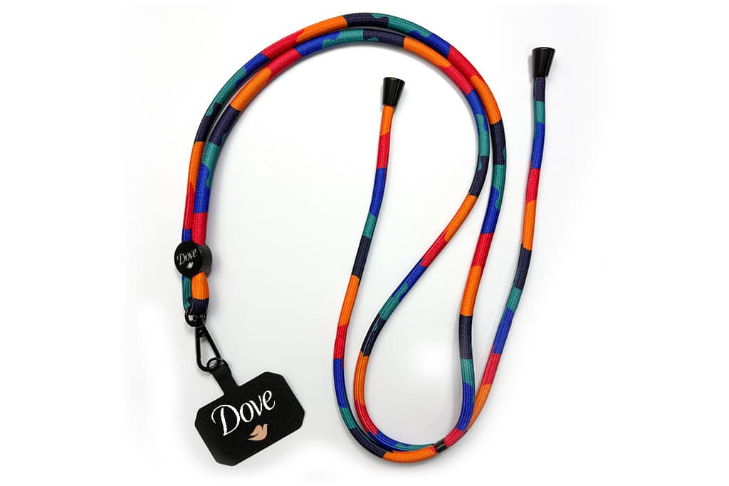 Adjustable Cell Phone Lanyard with Patch