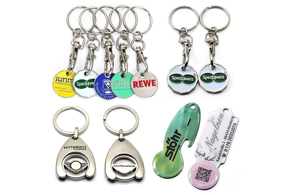 Shopping Cart Token Keychain