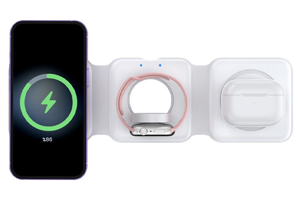 3 in 1 Foldable Wireless Charging Stand