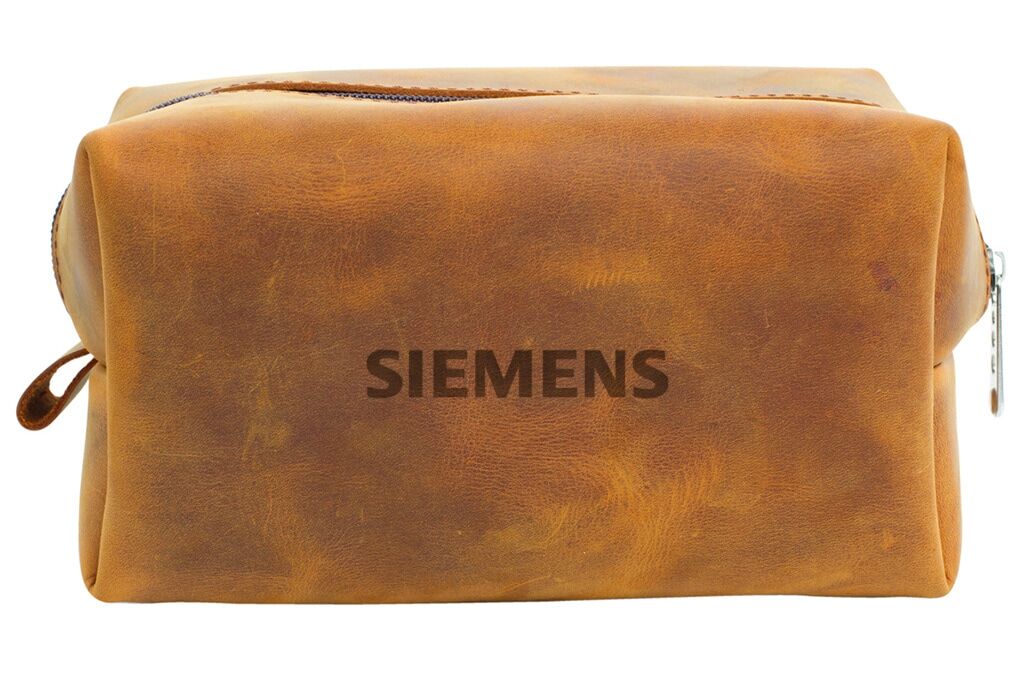Genuine Leather Shaving & Makeup Bag