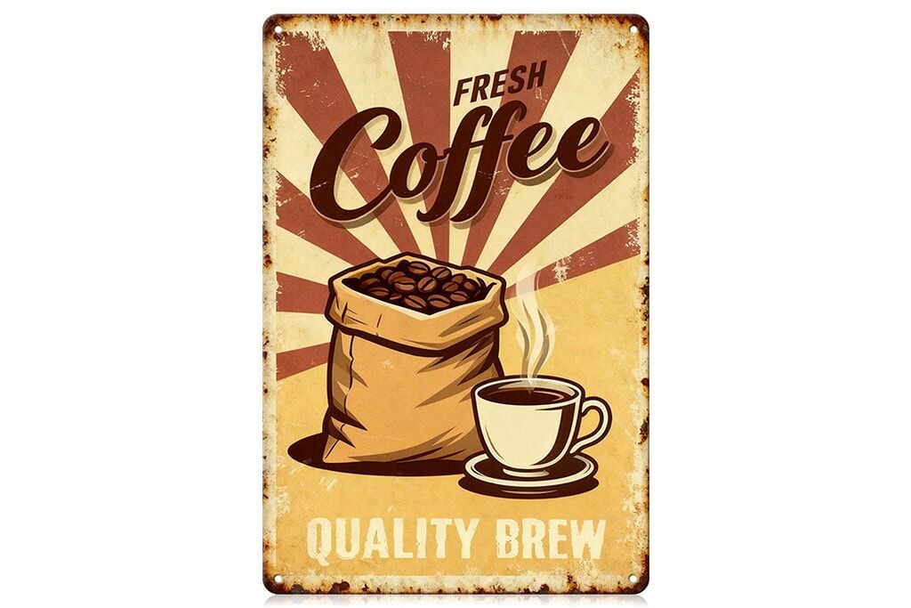 Vintage Metal Tin Sign