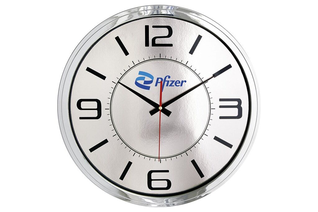 Metal Looking Wall Clock