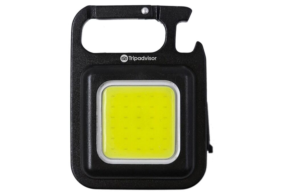 Multifunctional COB Rechargeable LED Keychain Light
